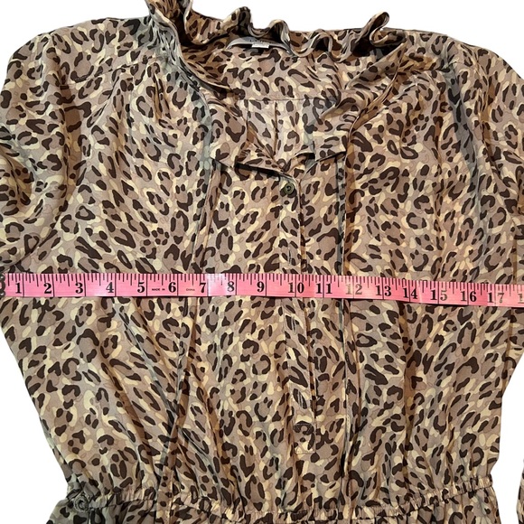 Loft Cheetah Print Dress (missing tie belt) Size 12 - Picture 10 of 16